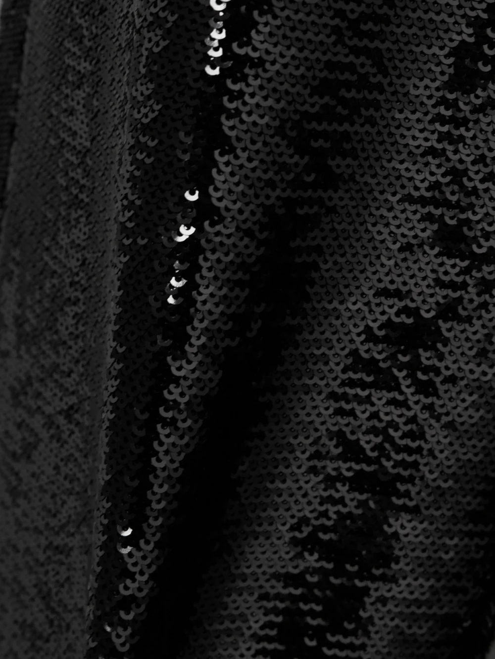 Close-up detail of the Veronica de Piante Mick Sequined Crepe Straight-leg Pants