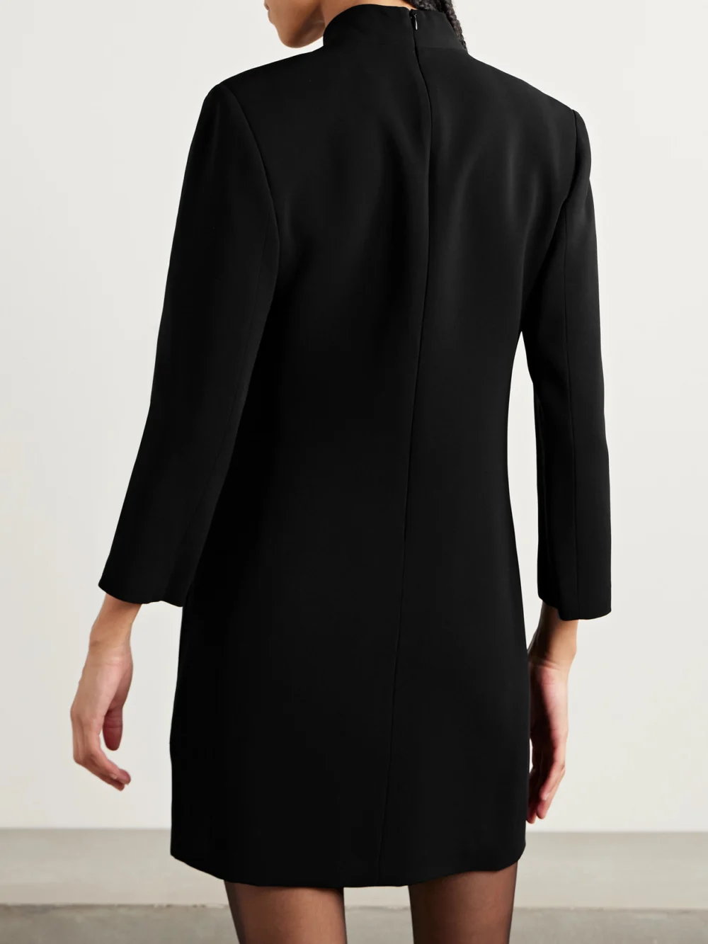 Back view of the Veronica de Piante Tillie Crepe Mini Dress