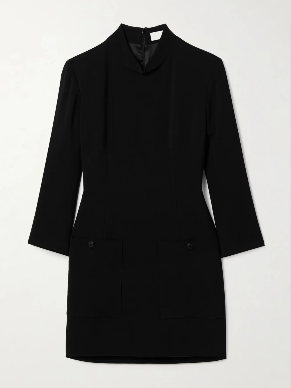 Veronica de Piante Tillie Crepe Mini Dress in black