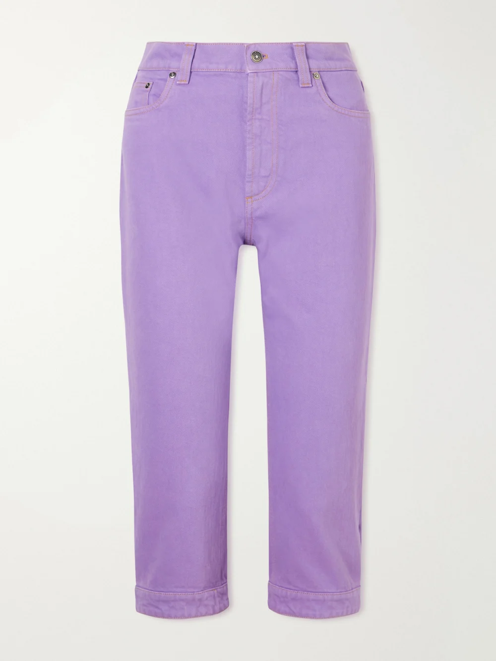 Versace Capri Slim-leg Pants in lilac