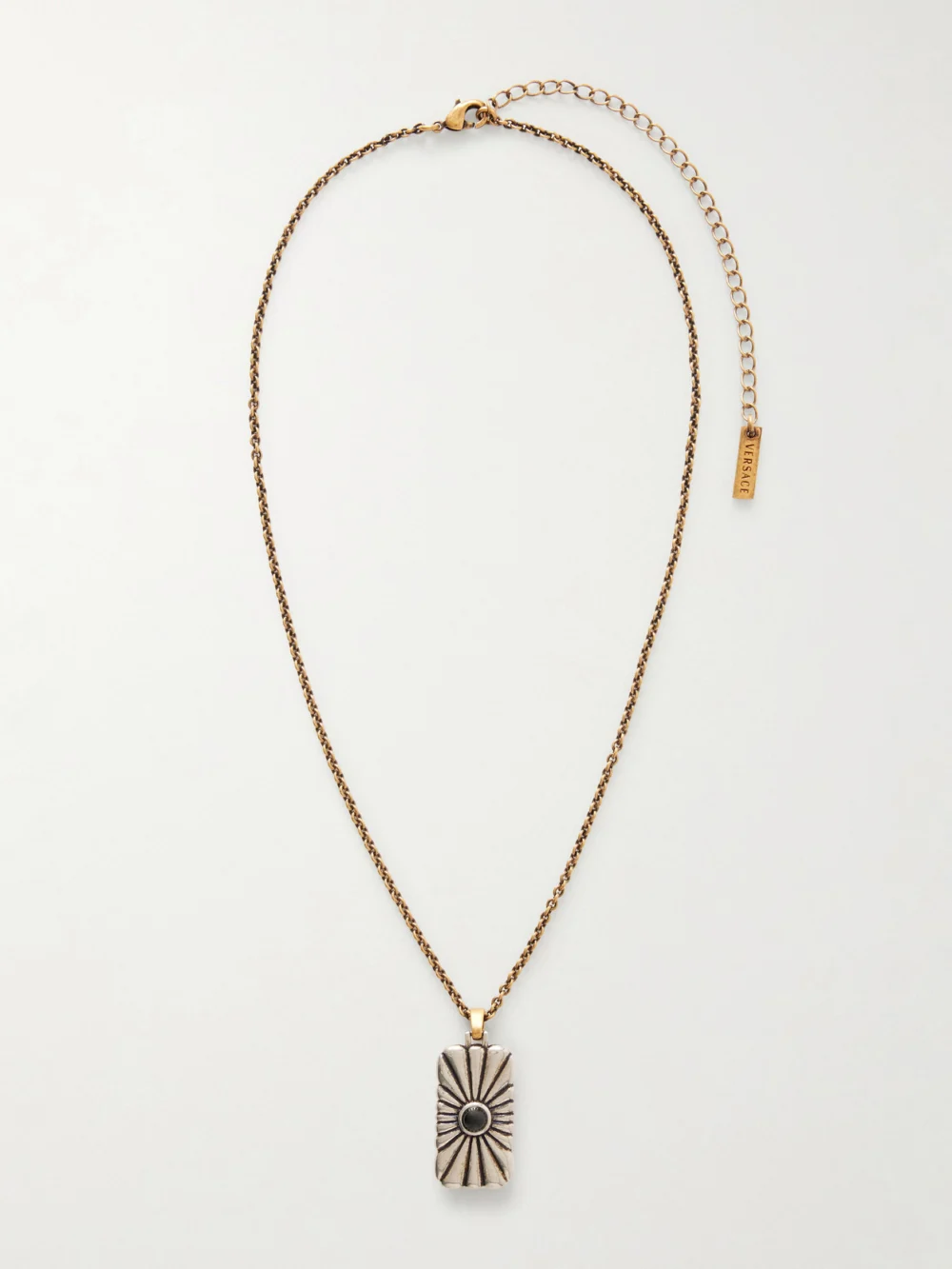 Versace Circe Silver and Gold-tone Metal and Glass Necklace in multi