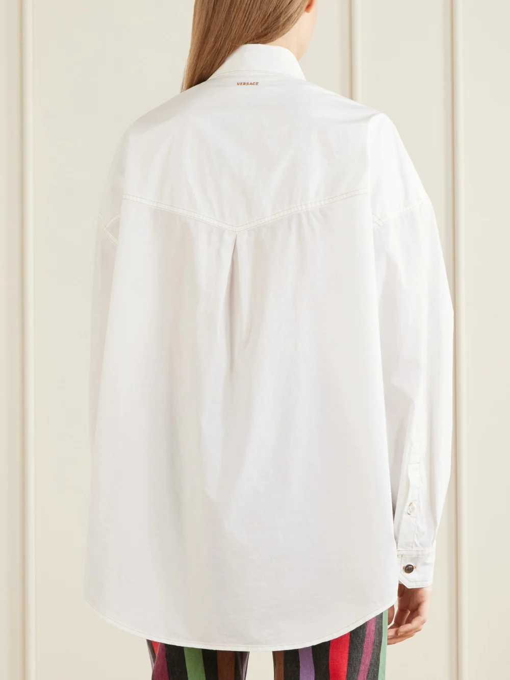 Back view of the Versace Cotton-poplin Shirt