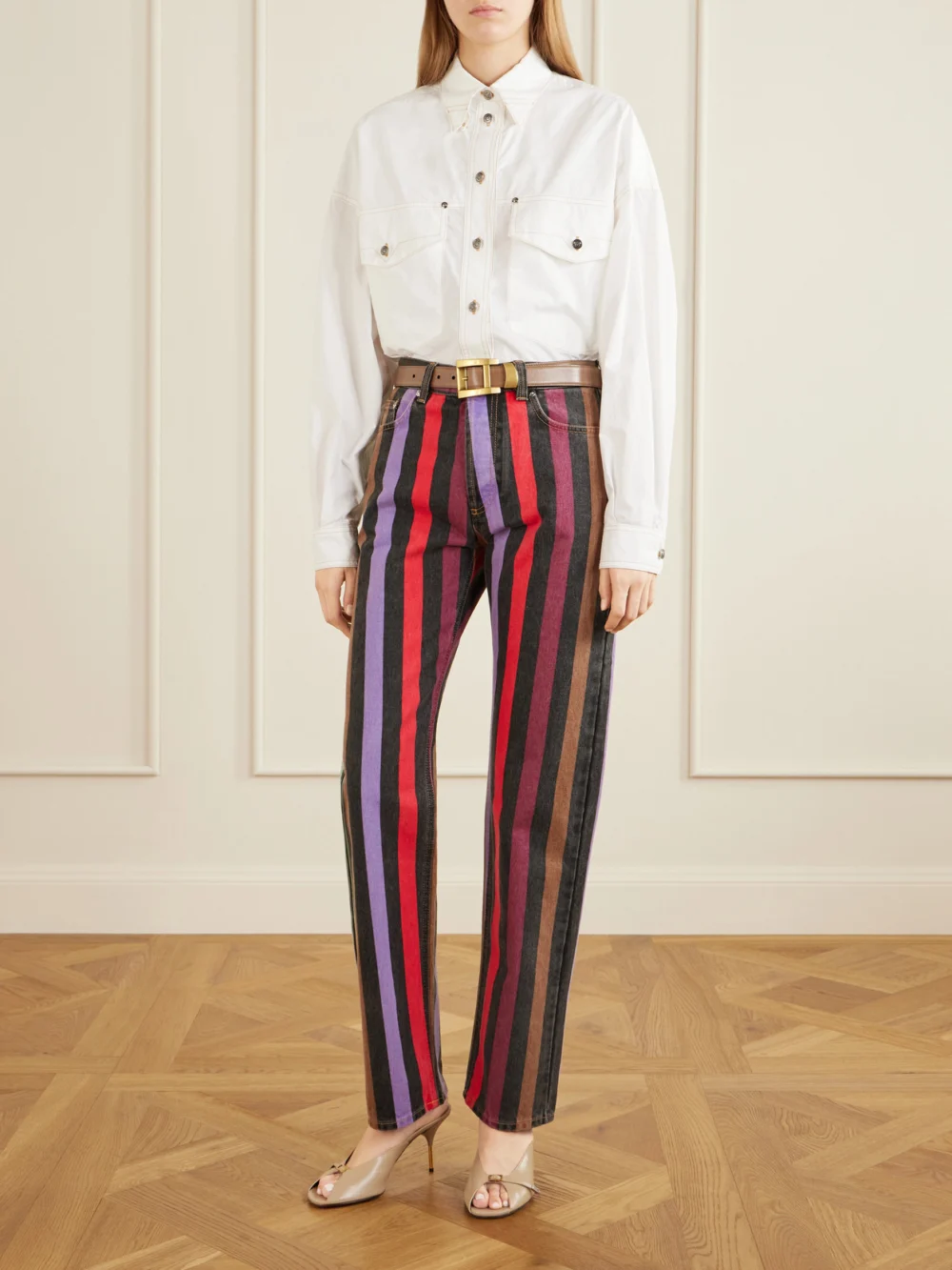 Versace Cotton-poplin Shirt, worn by a model