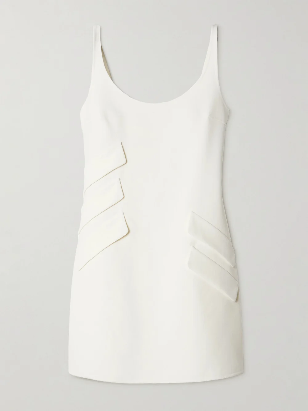 Versace Crepe Mini Dress in white