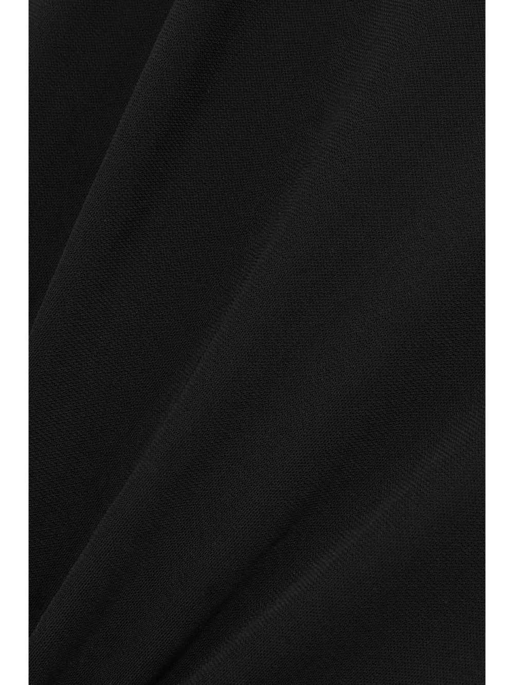 Close-up detail of the Versace Cutout Hooded Stretch-jersey Maxi Dress