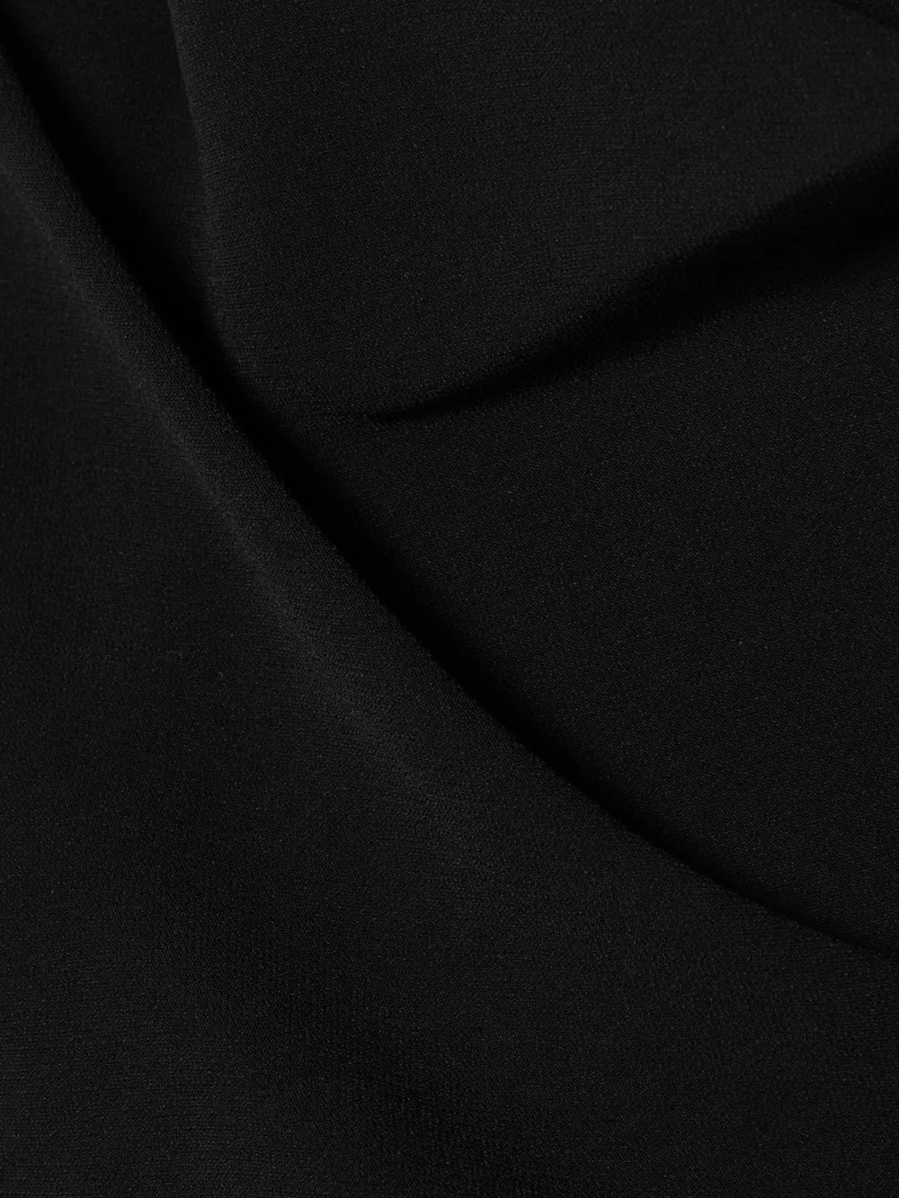 Close-up detail of the Versace Draped Crepe Gown