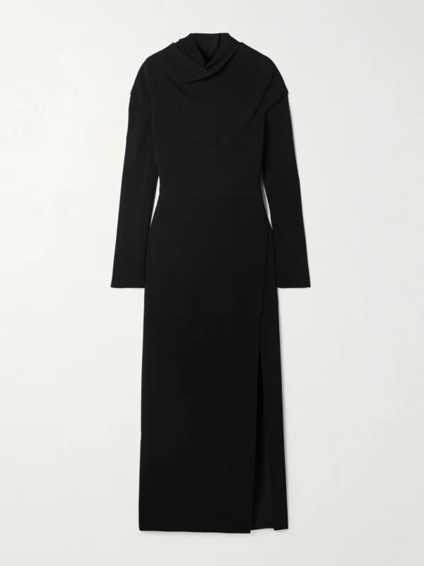 Versace Draped Crepe Gown