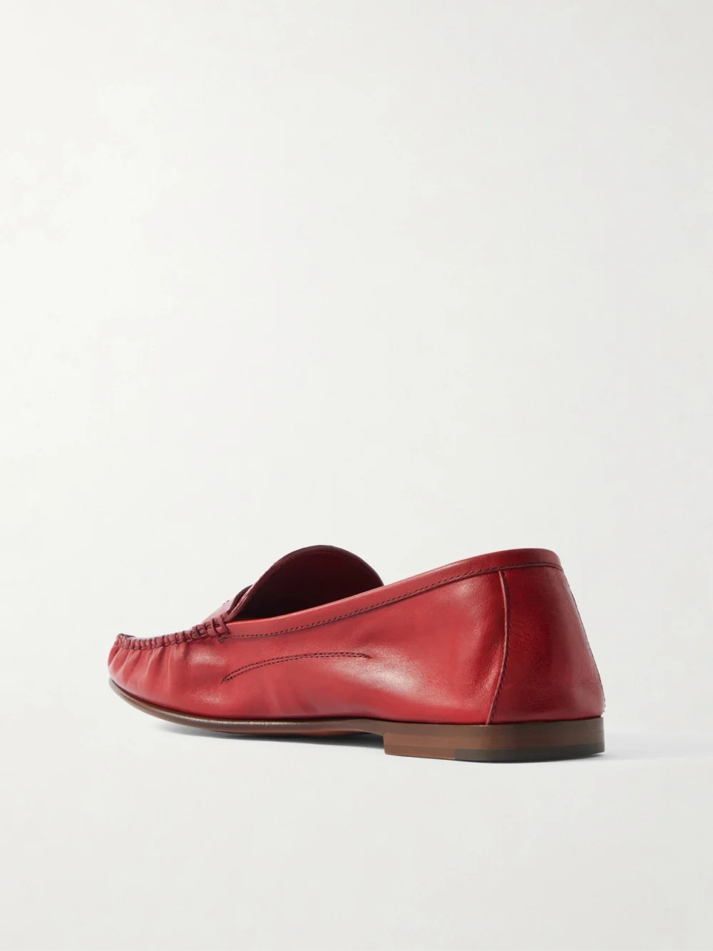 Back view of the Versace Embellished Leather Loafers