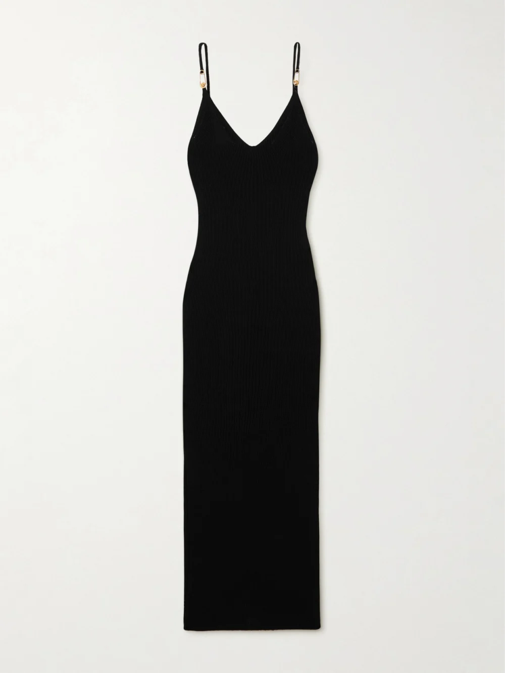 Versace Embellished Stretch-jersey Midi Dress in black