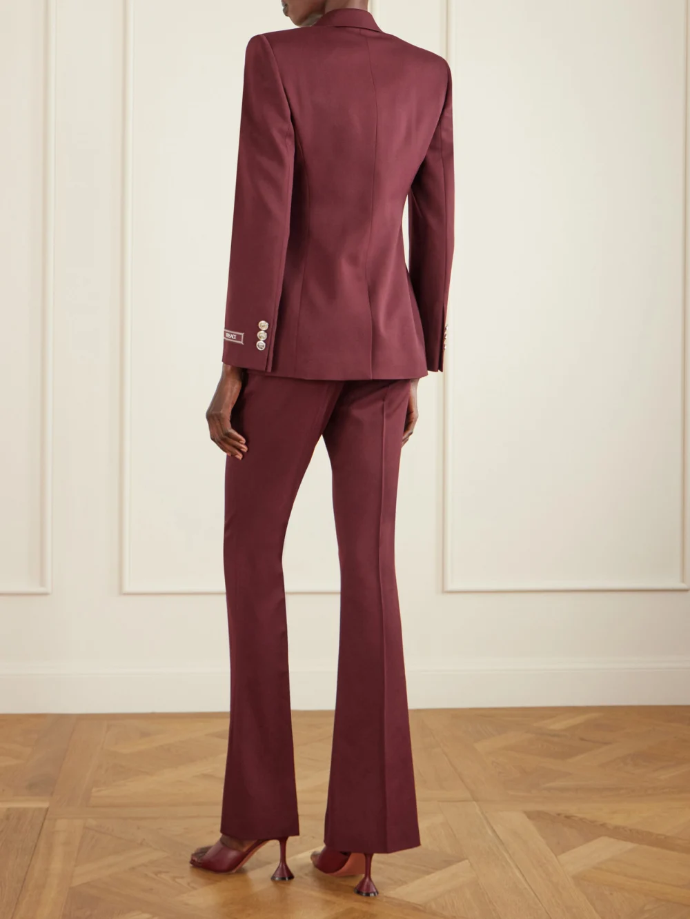 Back view of the Versace Informal Wool-blend Blazer