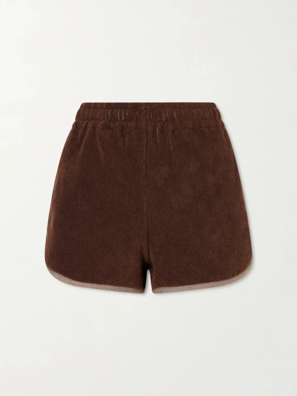 Versace Jacquard-knit Cotton-terry Shorts