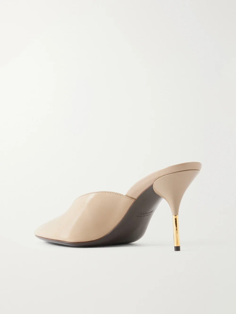 Back view of the Versace Nyx 80 Leather Mules