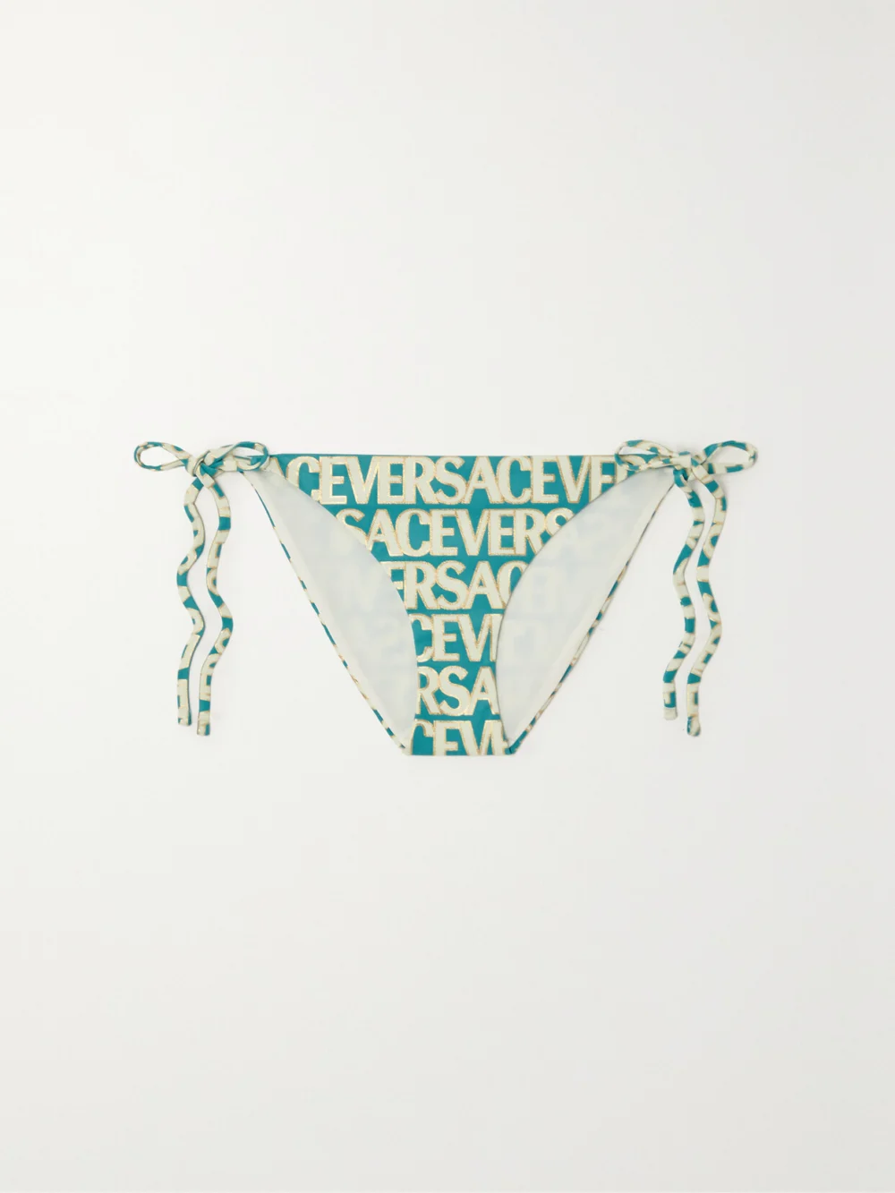 Versace Printed Bikini Briefs in green