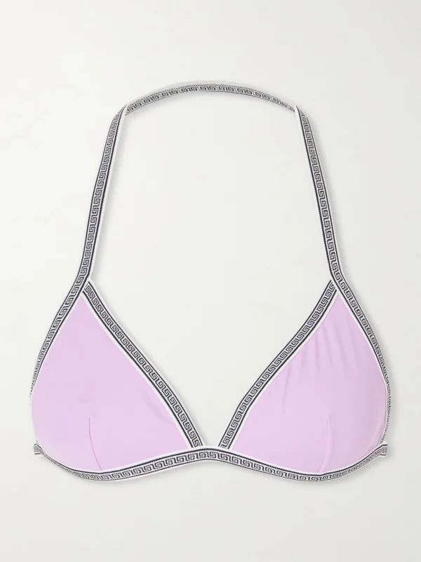 Versace Printed Bikini Top