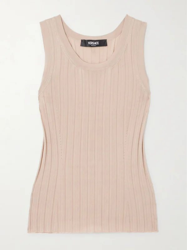 Versace Ribbed-knit Tank