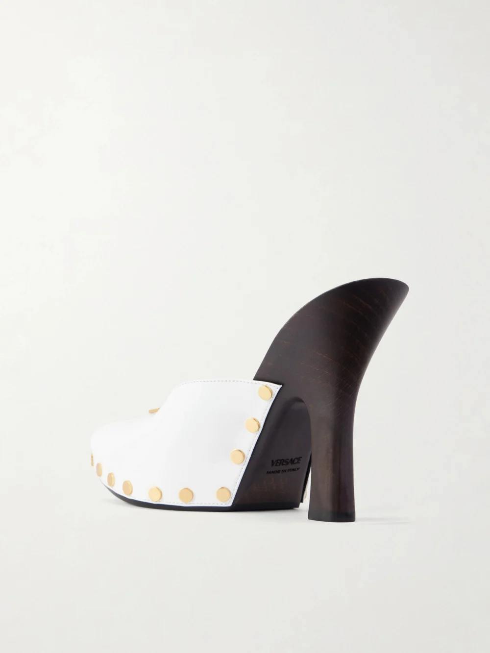 Back view of the Versace Sassi 105 Patent-leather Clogs