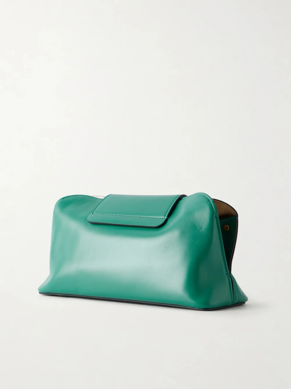 Back view of the Versace Vivienne Medusa-detailed Leather Clutch