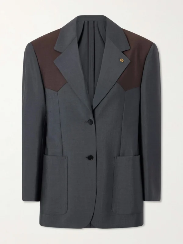 Versace Wool and Mohair-blend Blazer
