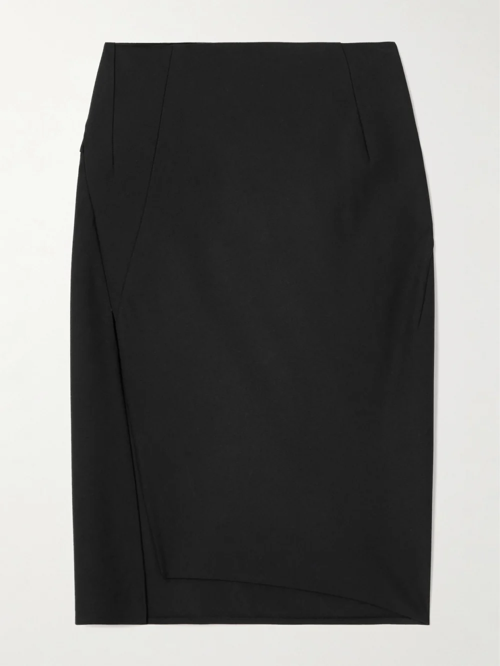 Versace Wool-blend Midi Skirt in black
