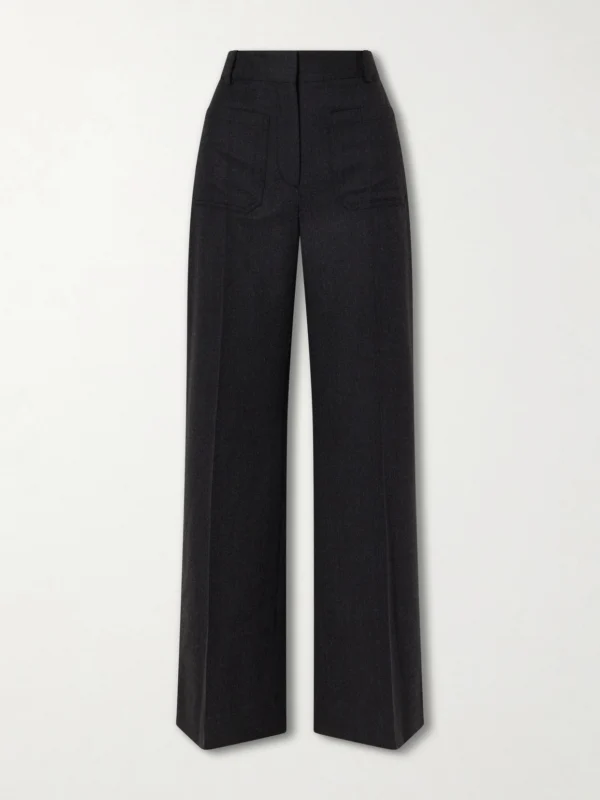 Victoria Beckham Alina Wide-leg Wool Pants