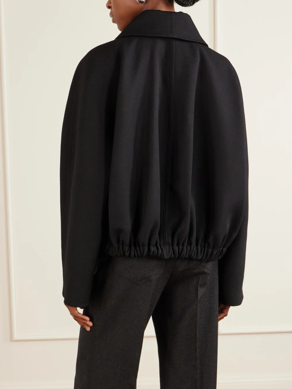 Back view of the Victoria Beckham Arden Wool Jacket
