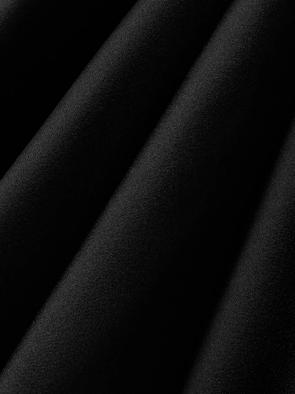 Close-up detail of the Victoria Beckham Asymmetric Draped Sequin-embellished Lace-trimmed Satin Gown