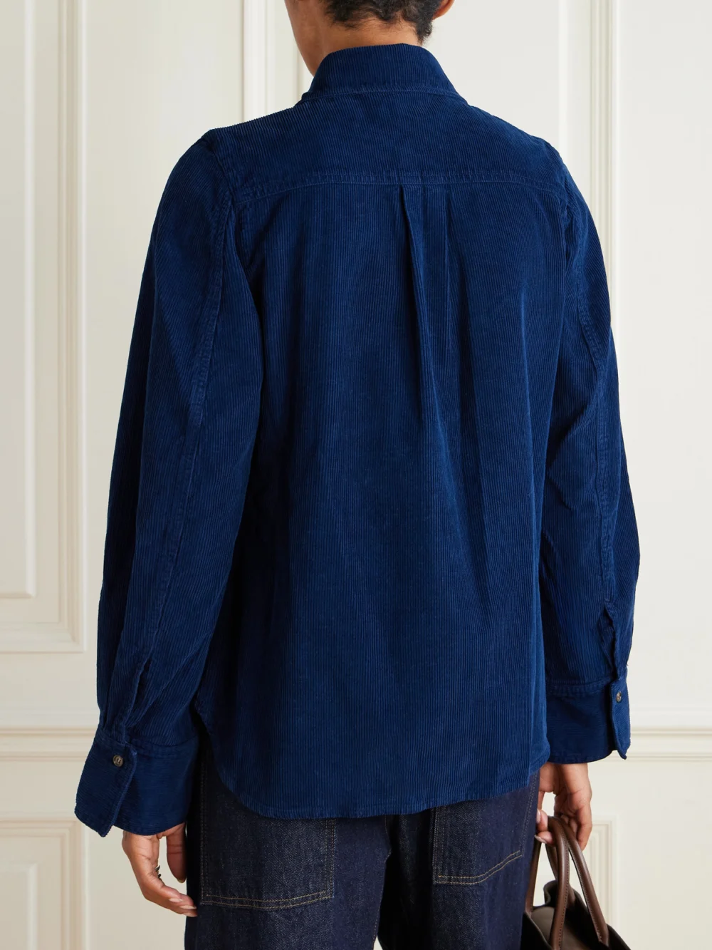 Back view of the Victoria Beckham Cotton-corduroy Shirt