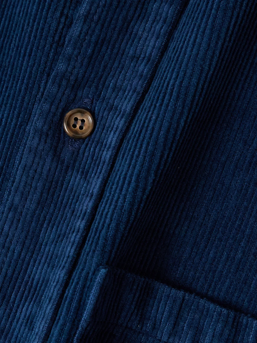 Close-up detail of the Victoria Beckham Cotton-corduroy Shirt