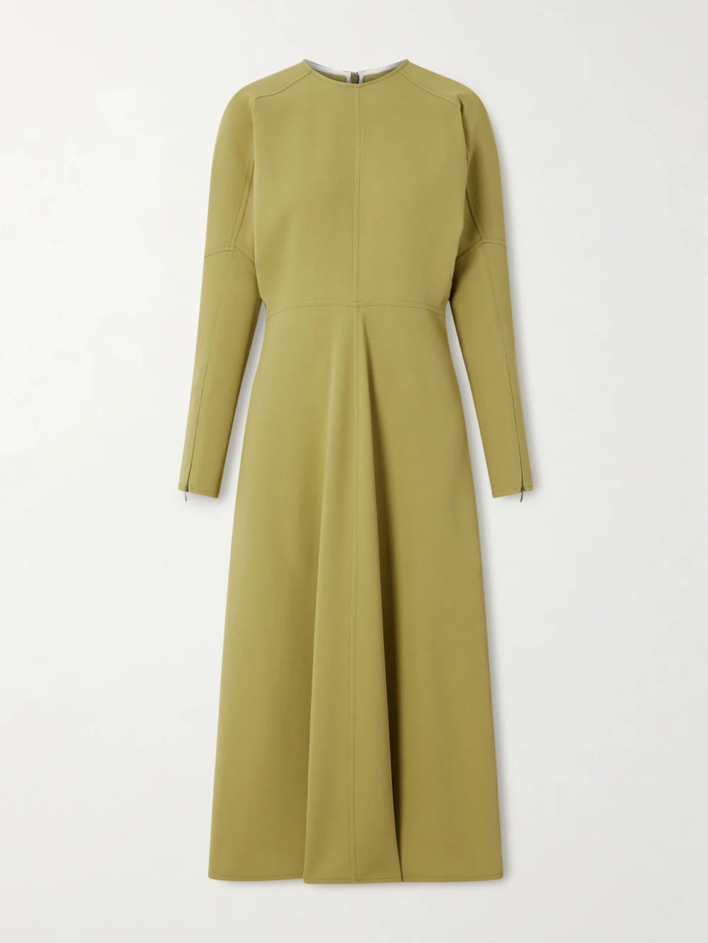 Victoria Beckham Crepe Midi Dress in green