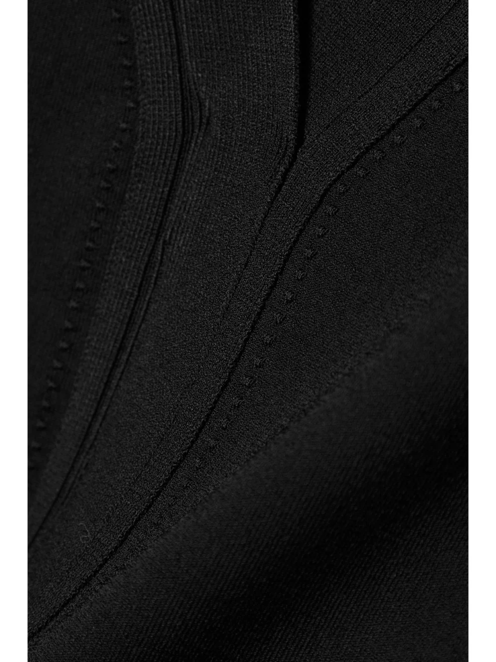 Close-up detail of the Victoria Beckham Cropped Stretch-knit Tank