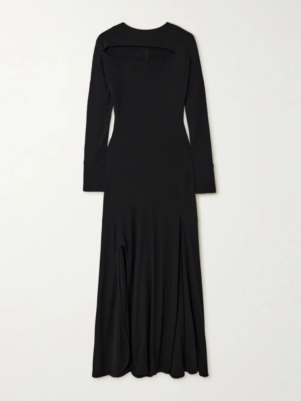 Victoria Beckham Cutout Stretch-jersey Maxi Dress in black