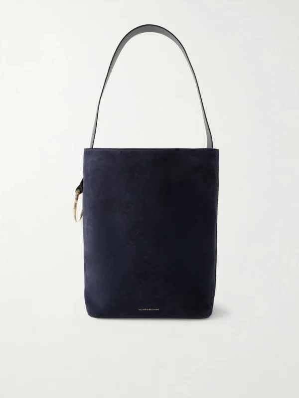 Victoria Beckham Dia Leather and Suede Bucket Bag