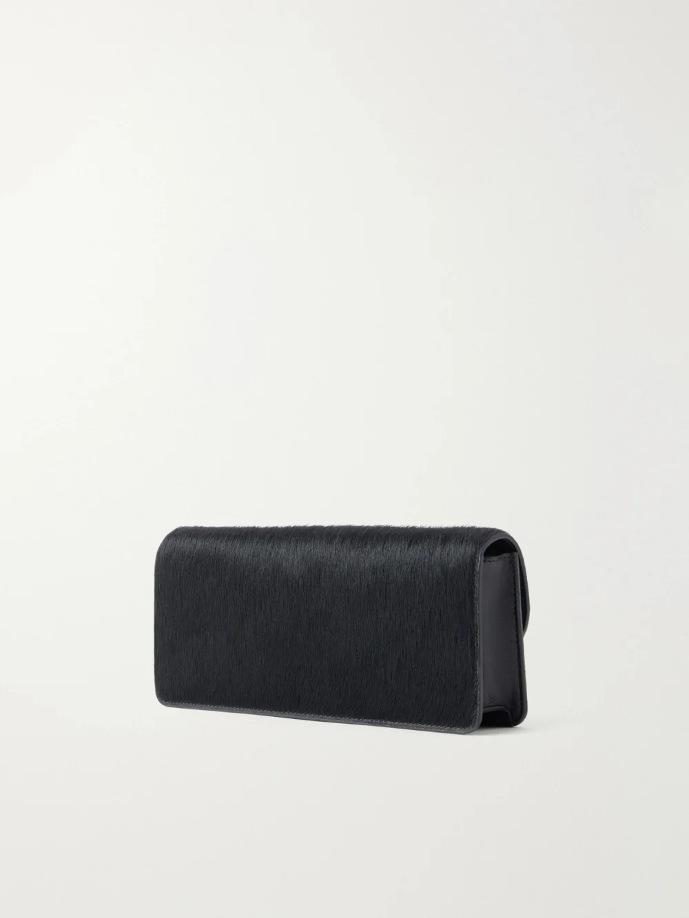 Back view of the Victoria Beckham Dorian East-west Calf Hair Clutch