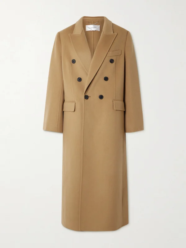 Victoria Beckham Double-breasted Wool and Cashmere-blend Coat
