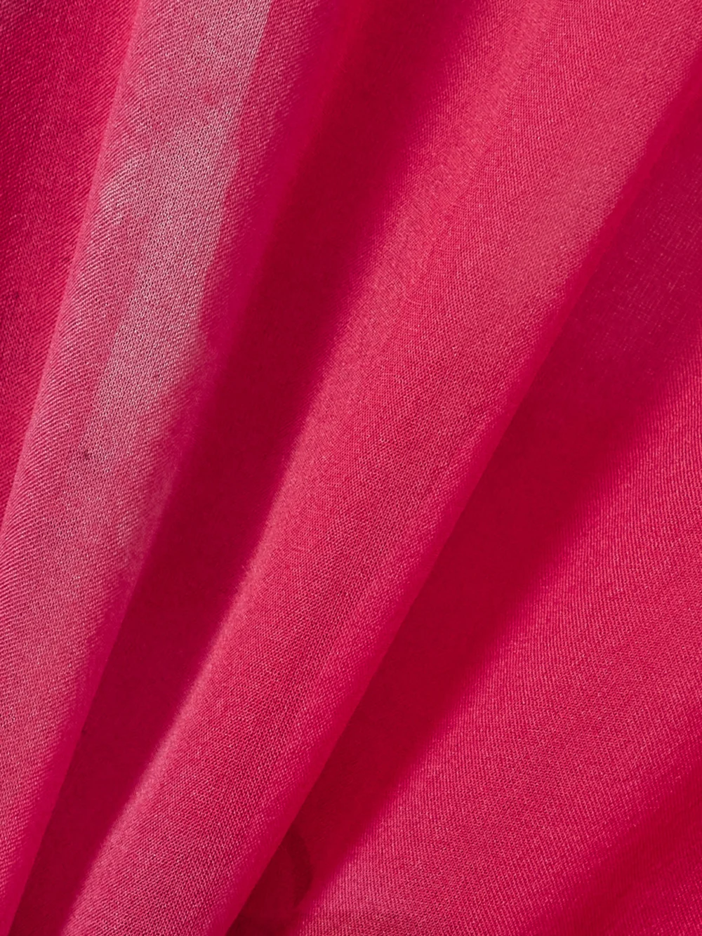 Close-up detail of the Victoria Beckham Draped Floral-print Silk-chiffon Wrap Blouse