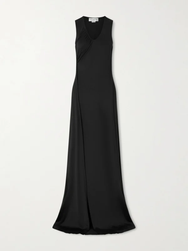 Victoria Beckham Gathered Satin Gown
