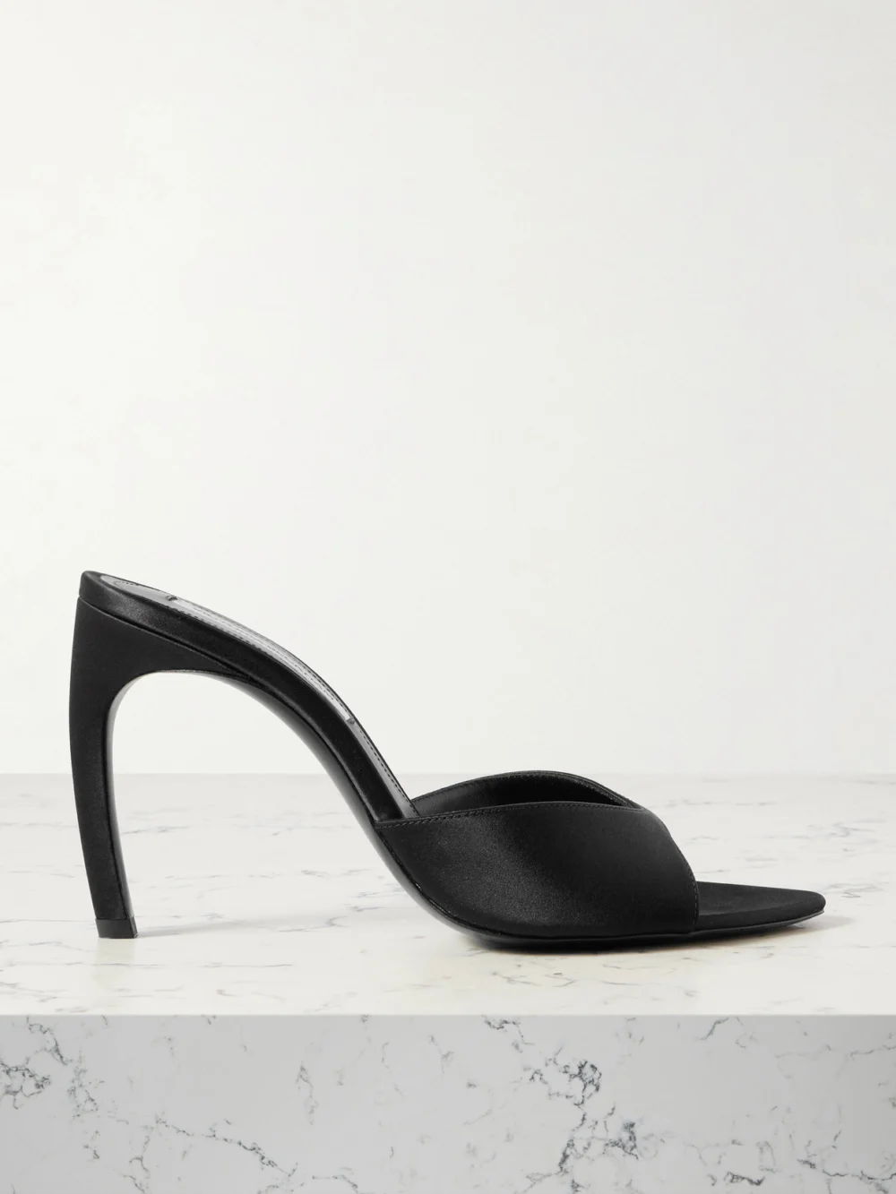 Victoria Beckham Harlow 100 Satin Mules in black