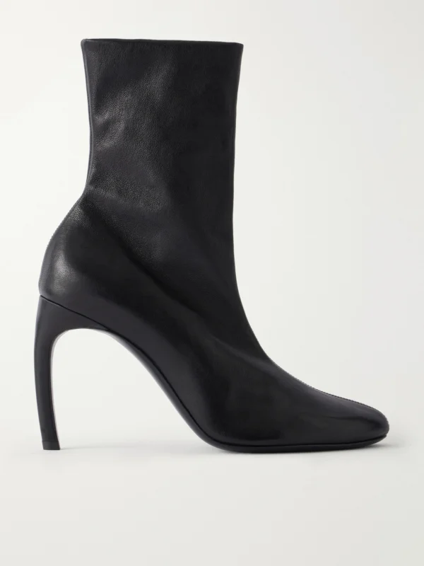 Victoria Beckham Harlow Distressed Leather Ankle Boots