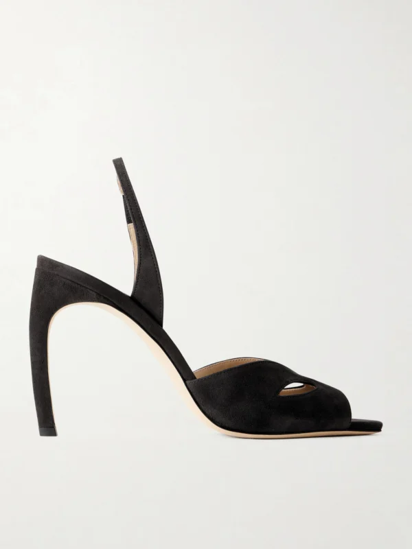 Victoria Beckham Harlow Mask 100 Suede Sandals