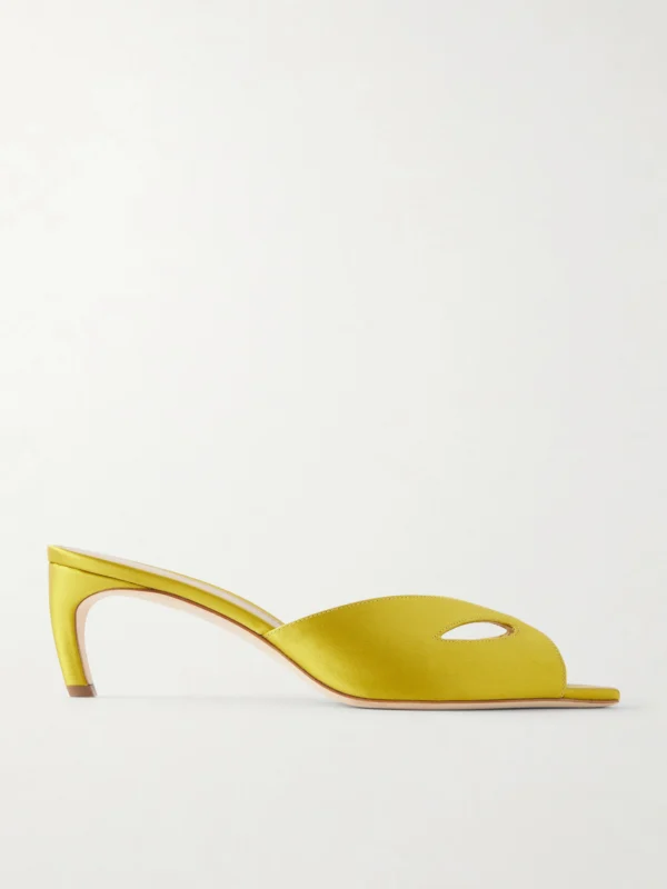 Victoria Beckham Harlow Mask 55 Satin Sandals