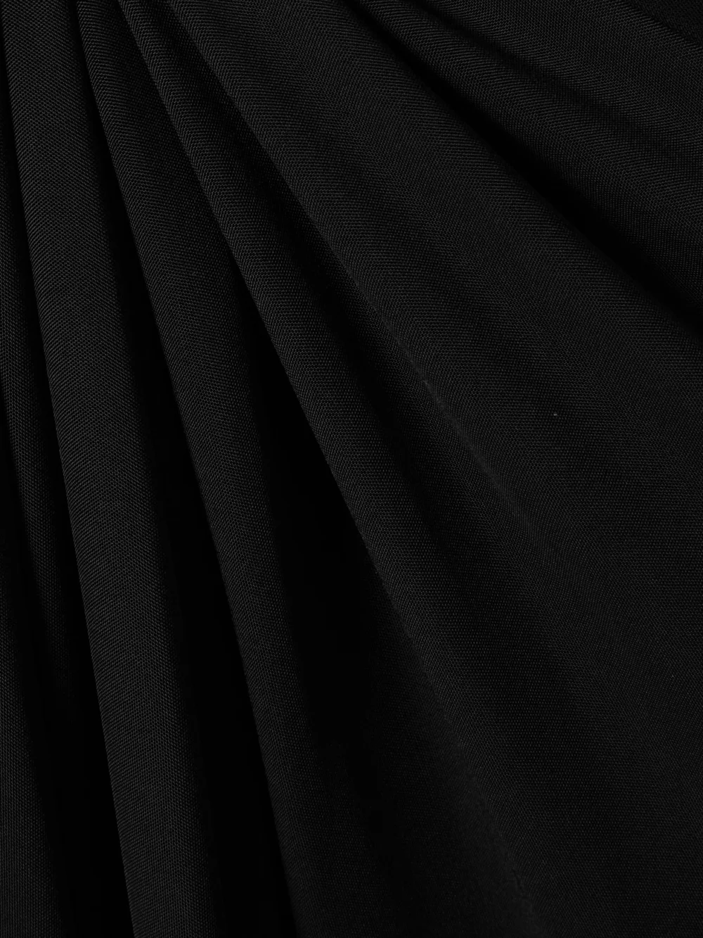 Close-up detail of the Victoria Beckham Knotted Draped Jersey Midi Dress