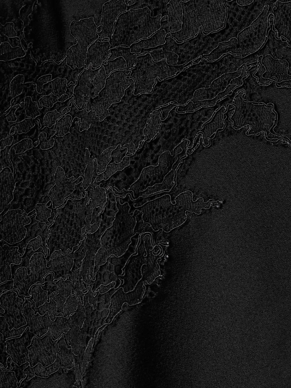 Close-up detail of the Victoria Beckham Lace-trimmed Satin-crepe Camisole