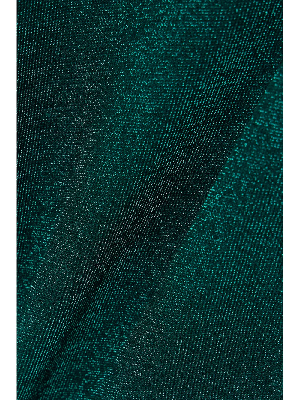 Close-up detail of the Victoria Beckham Lurex Midi Dress