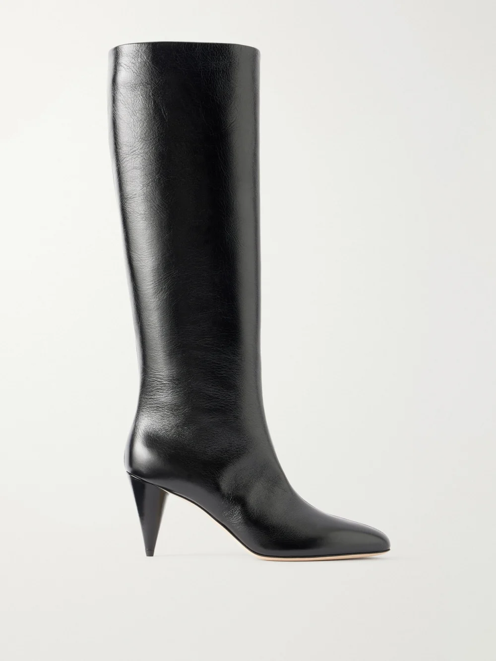Victoria Beckham Maverick 80 Leather Knee Boots in black