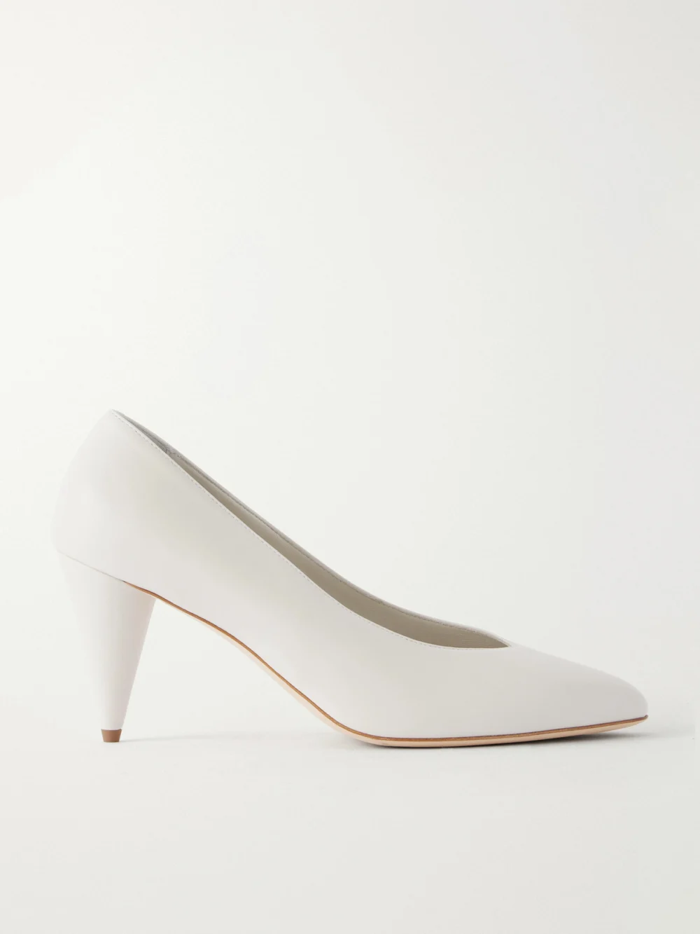 Victoria Beckham Maverick 80 Leather Pumps in white