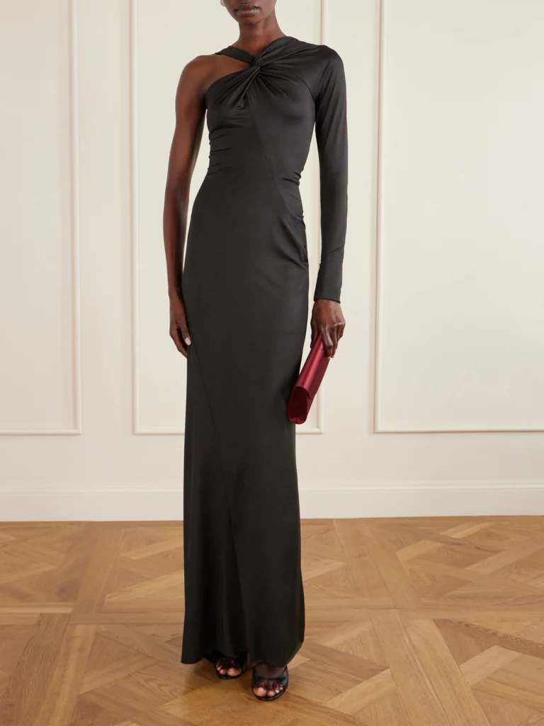 Victoria Beckham One-shoulder Satin Gown