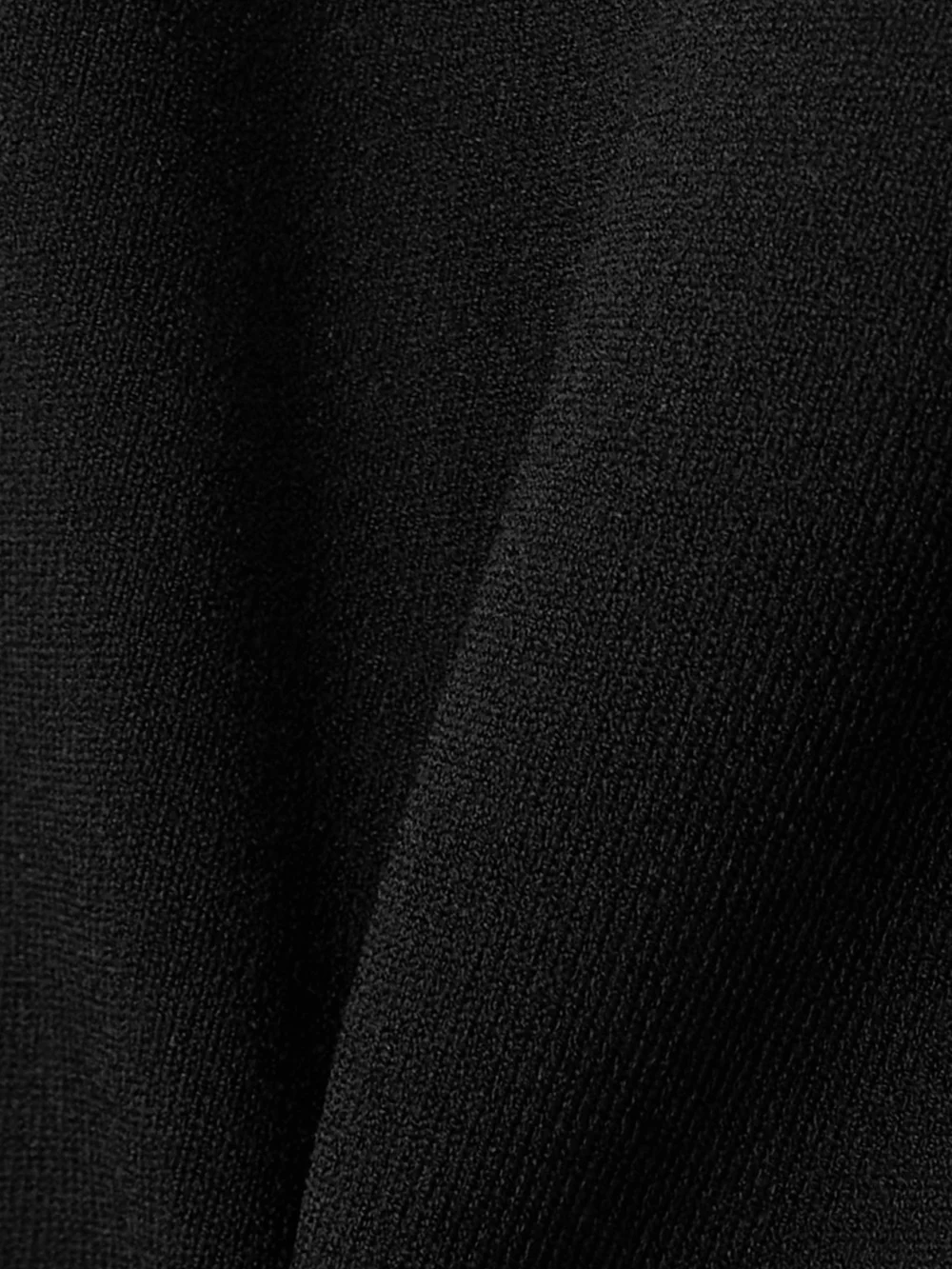Close-up detail of the Victoria Beckham One-shoulder Stretch-knit Midi Dress