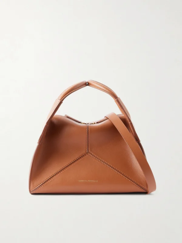 Victoria Beckham Plié Mini Leather Shoulder Bag