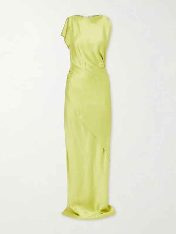 Victoria Beckham Satin Draped Gown