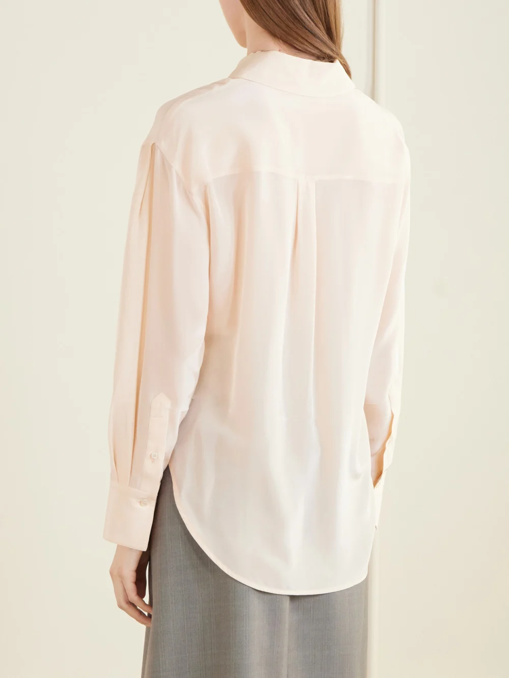 Back view of the Victoria Beckham Silk-crepe Shirt